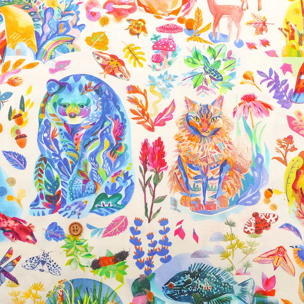 USAコットンプリント生地 moda Nothern Brights animal