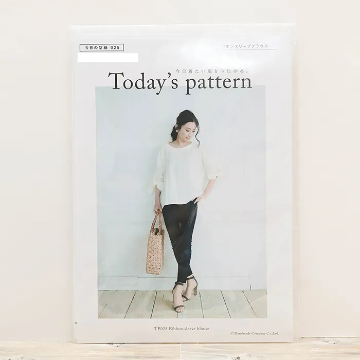 パターン・型紙　Today`s Pattern　リボンスリーブブラウス